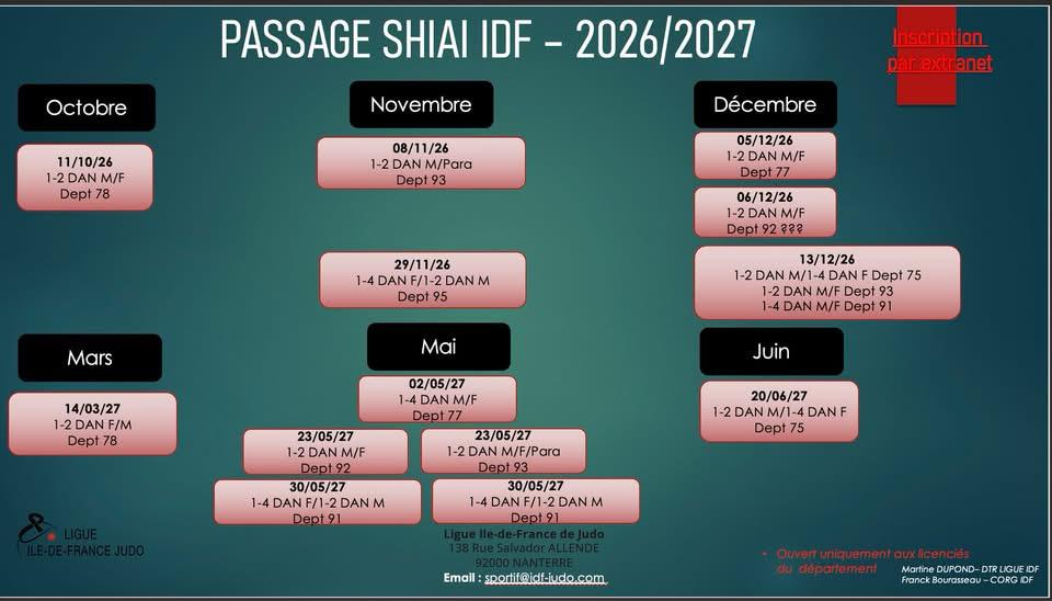 Passage shia 2026 2027